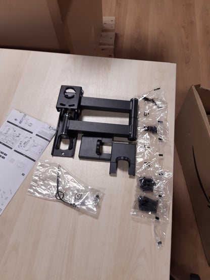 189943 - AMAZON BASICS Mbështetëse Muri me Lëvizje të Plotë për Televizorë 12-40 inç (30.5-101.6cm), VESA 200x200, E Zezë