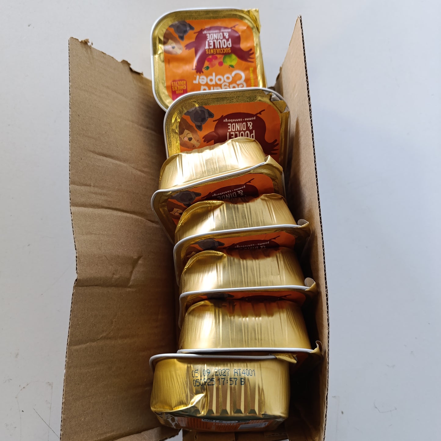 218655 - EDGARD & COOPER Ushqim për qen (Pulë dhe Gjel deti, 150g x 7), pa drithëra, mish i freskët dhe proteina cilësore, hipoalergjik, pa sheqer të shtuar