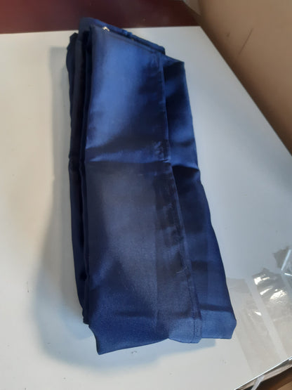 256681 - AMERICANFLAT Perde Dushi, 180 x 200 cm, Blu, 100% Poliester, Rezistente ndaj Ujit, 12 Grepa Plastikë