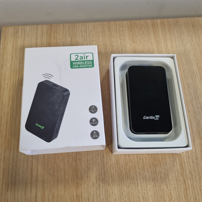267897 - CARLINKIT Carlinkit 5.0, 2air, Adaptor pa tel 2-në-1 për CarPlay dhe Android Auto, Plug & Play, mbështet Asistentin Zëror, Navigimin, Muzikën