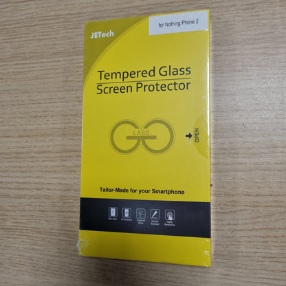 267216 - JETech - Mbrojtës ekrani për Nothing Phone 2 6.7 inç, qelqi të temperuar 9H, rezistent ndaj gërvishtjeve, pako me 3 copë