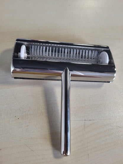 195515 - LACOR 64408 Mbledhës Thërrimesh me Rrotull dhe Dorezë, Ngjyra Argjendi
