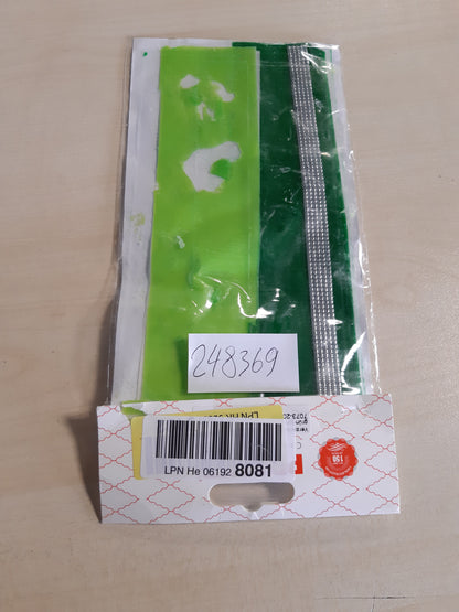 248369 - PRACHT Fletë dylli Përzierje 7073-20035 jeshile/argjendi, 3 shirita dylli gjysmë, 200 x 50 x 0.5 mm