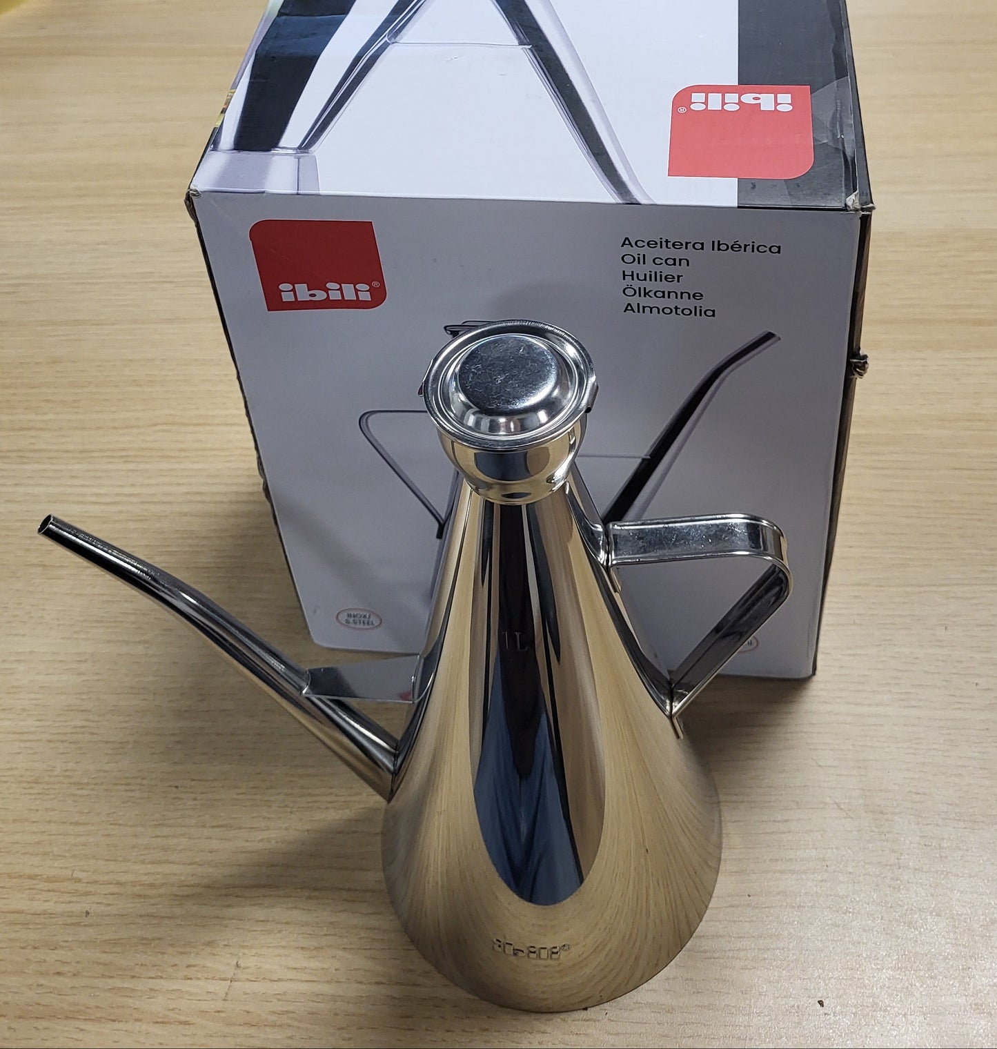 223458 - IBILI Dispenser vaji prej çeliku inox "Iberica", 1 l