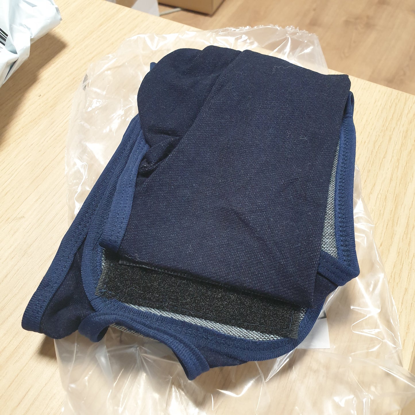 253884 - MUNSKT Mëngë Kundër Lëpirjes për Qen me Ngjitëse Magjike për Rimëkëmbje nga Lëndimet për Qen të Plagosur dhe të Dëmtuar, XL, Blu Xhinsi