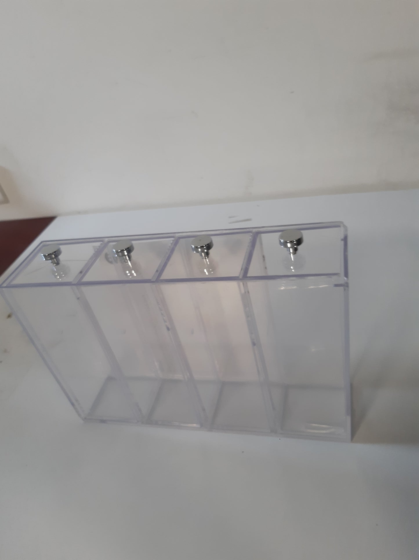 251680 - iDesign Organizues grimi me 4 sirtarë, Kullë e hollë plastike, Transparente