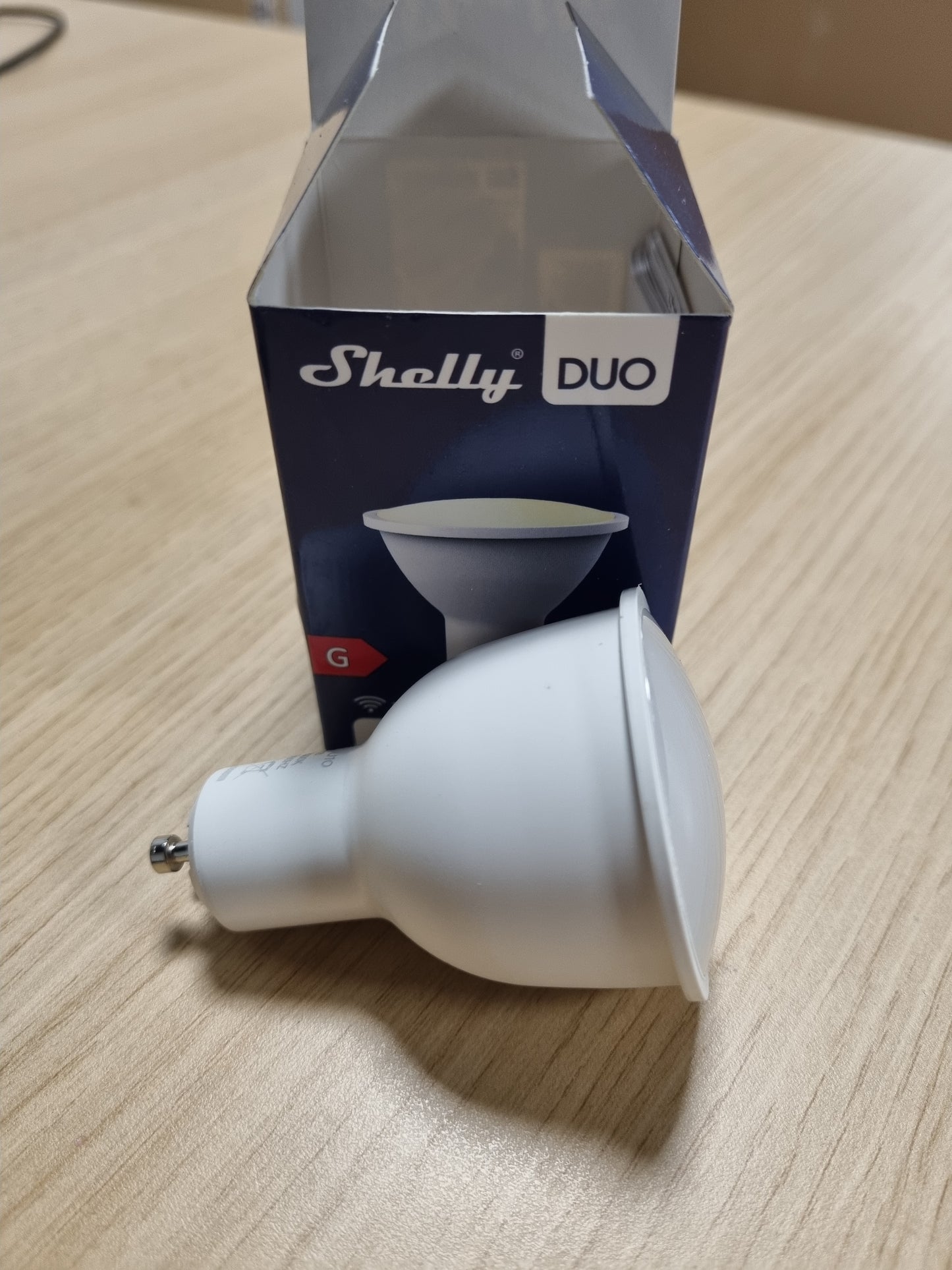 167867 - SHELLY - Llambë LED Duo Smart Home, Errësim GU10, Telekomandë Dixhitale Nëpërmjet Aplikacionit dhe Wi-Fi, Pajtueshmëri me Alexa dhe Google Home, 5W/100-240V AC/WiFi, 400LM, Kursim Energjie, Ngjyrë e Bardhë e Ftohtë dhe e Ngrohtë