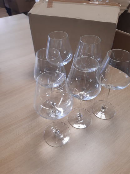 199548 - SHEF DHE SOMELIER - Gota të Veçanta me Fron 47cl, Set Prej 6 Copë, të Prodhuara në Francë, Paketim i Përforcuar