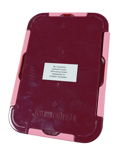 45715 - MY VESPERBOX Mini Lite - Kutia Bento për Fëmijë, Vendi për Drekë, Material i Fortë, Ideal për Çerdhe dhe Shkollë, Ngjyra Rozë-Vjollcë