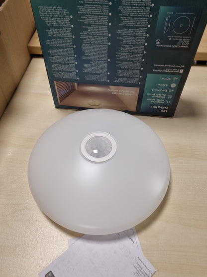 214472 - PHILIPS Llambë tavani me detektor lëvizjeje, 6W, 2700K, e bardhë