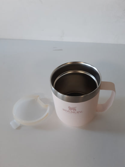 199924 - STANLEY Gotë e izoluar Classic Legendary Camp me kapacitet 0.35L, Mban pijet të ngrohta për 1.5 orë dhe të ftohta për 3 orë, Pa BPA, e lavueshme në lavastovilje - Kuarc Rozë