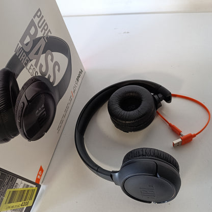 268103 - JBL TUNE 510 BT – Kufje Bluetooth On-Ear – Të zeza – Kufje të palosshme – Jetëgjatësi e baterisë deri në 40 orë
