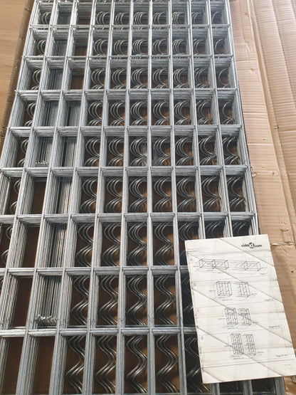 244520 - vidaXL Mur Gabioni me Kapakë, Çelik i Galvanizuar, 100x20x150 cm