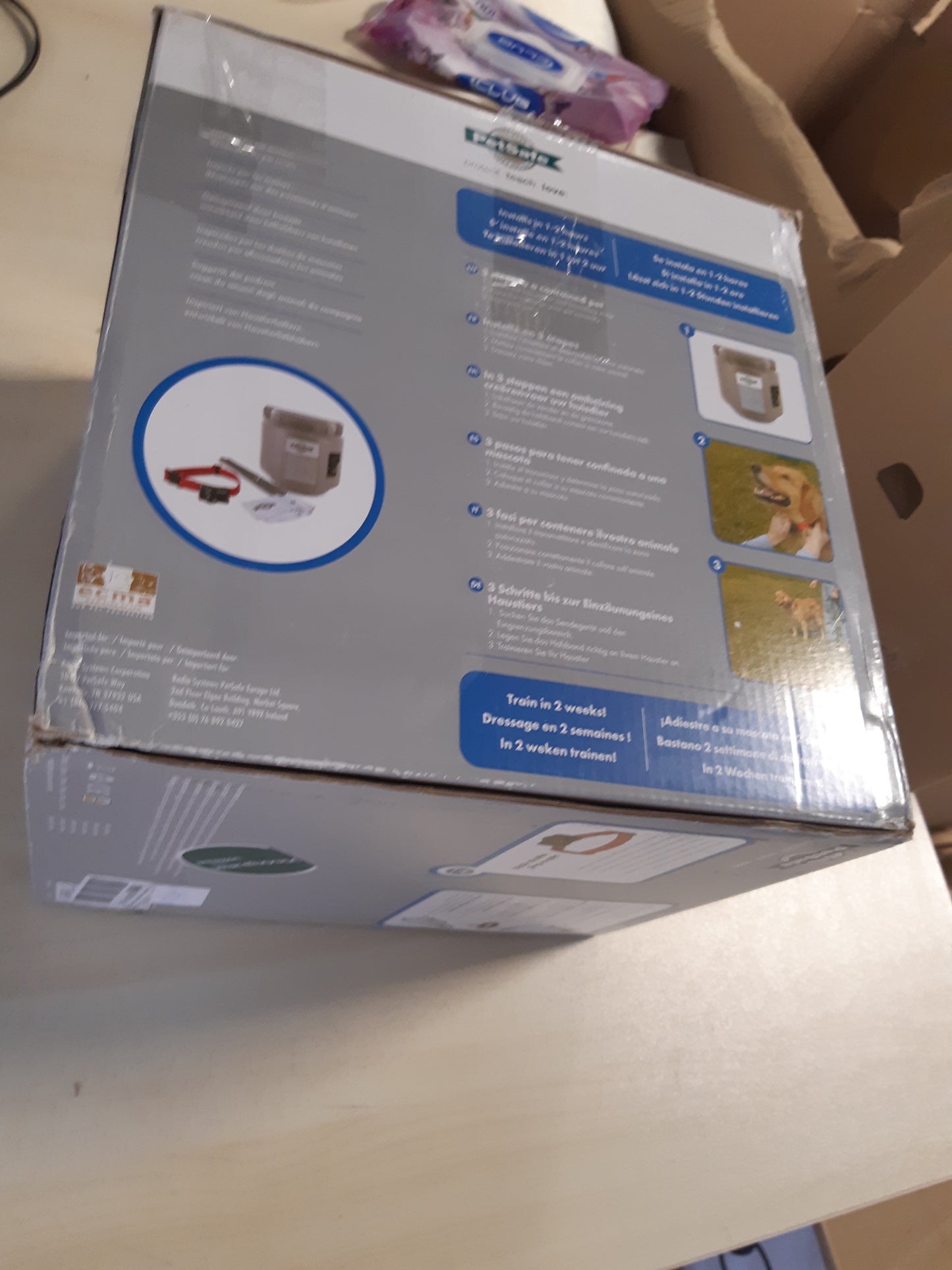 157001 - PETSAFE - Sistem Portativ pa Tel për Mbjajtjen e Kafshëve Shtëpiake, Jakë me Ujësisësi, 5 Nivele Stimulimi të Sigurt, Rreze Maksimale 27.5m, Funksionim me Bateri