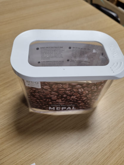 224974 - ENË RUajtJE TRANSPARENTE MEPAL ME KAPAKË, ENË USHQIMI DREJTKËNDËSHE, ORGANIZUES KUZHINE, KUTI PLASTIKE RUajtJE, HERMETIKE, 1000 ML, E BARDHË