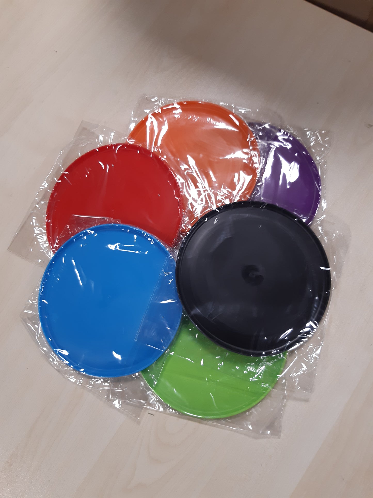 254070 - YILIYA Set frisbee për qen me 7 pjesë - Disk 18cm, Lodër gome për qen për stërvitje