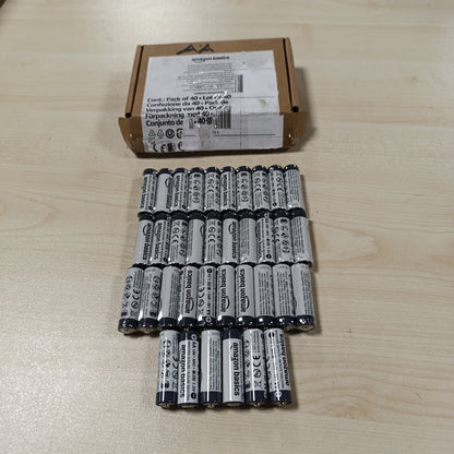 269237 - AMAZON BASICS Bateri alkaline AA, 1.5V, afat ruajtjeje 5-vjeçar, 40 copë