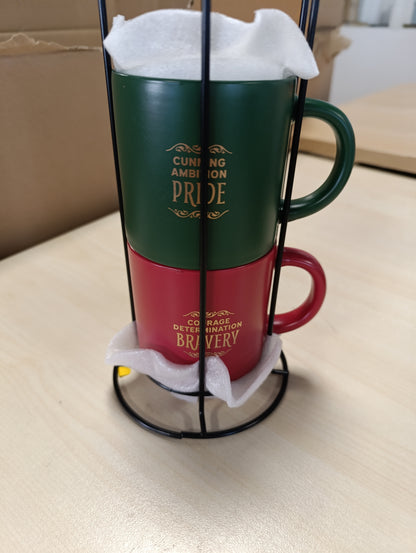 226585 - GRUPO ERIK Set Harry Potter me 2 Filxhanë Kafeje Shtëpish, 300 ml secila, Qeramike, Shumëngjyrëshe