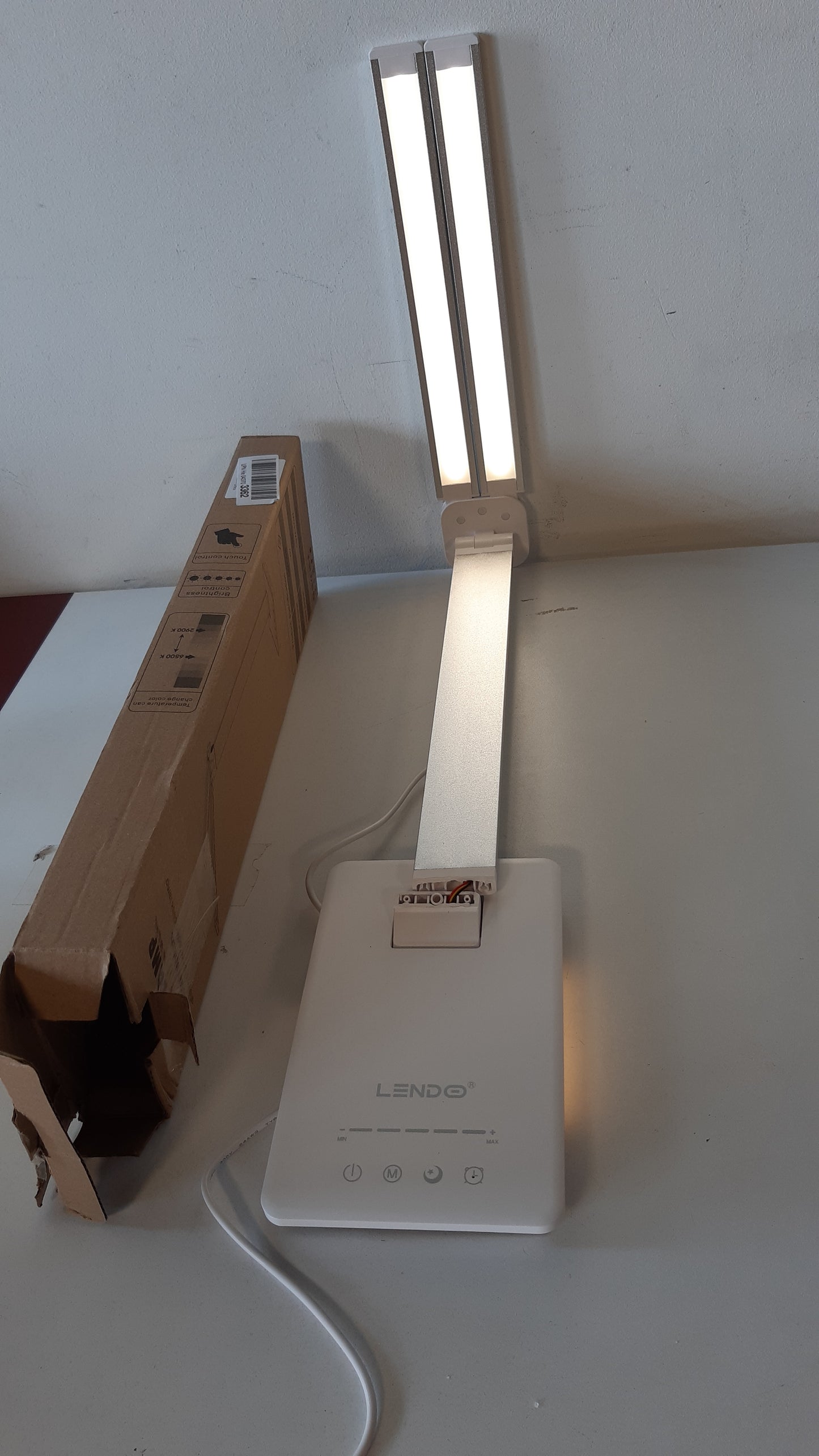 218900 - LENDOO Llambë Tavoline LED Rikarikueshme dhe e Errësueshme 5 Modalitete Ngjyrash 5 Nivele Shkëlqimi, Bateri 2000mAh, Portë USB, e Palosshme, për Fëmijë, Studimin dhe Punën në Zyrë
