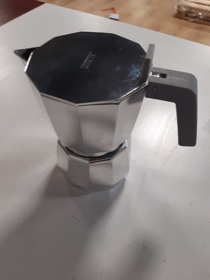250393 - ALESSI Makinë për Espresso DC06/6, alumini, argjend/e zezë