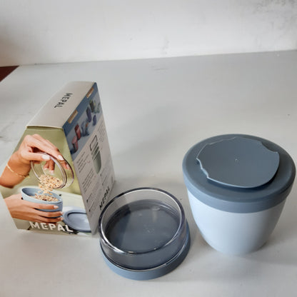 263351 - Mepal Filxhan Musli 300 ml + 120 ml, i përshtatshëm për ngrirje, mikrovalë dhe lavastovilje, Blu nordike