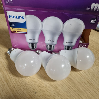 187949 - PHILIPS Llambë LED Me Rënie, Set 3 Copë, 13W, Prizë E27, Dritë e Bardhë e Ngrohtë, Pa Errësim