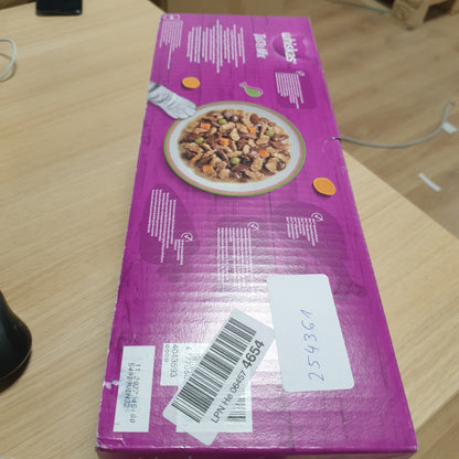 254361 - WHISKAS Cat Meal, 40 Qese të Freskëta, Tasty Mix, Përzgjedhja e Shefit (4 Varietete), Pate për Mace të Rritura në Salcë, Ushqim i Lagësht i Plotë dhe i Balancuar