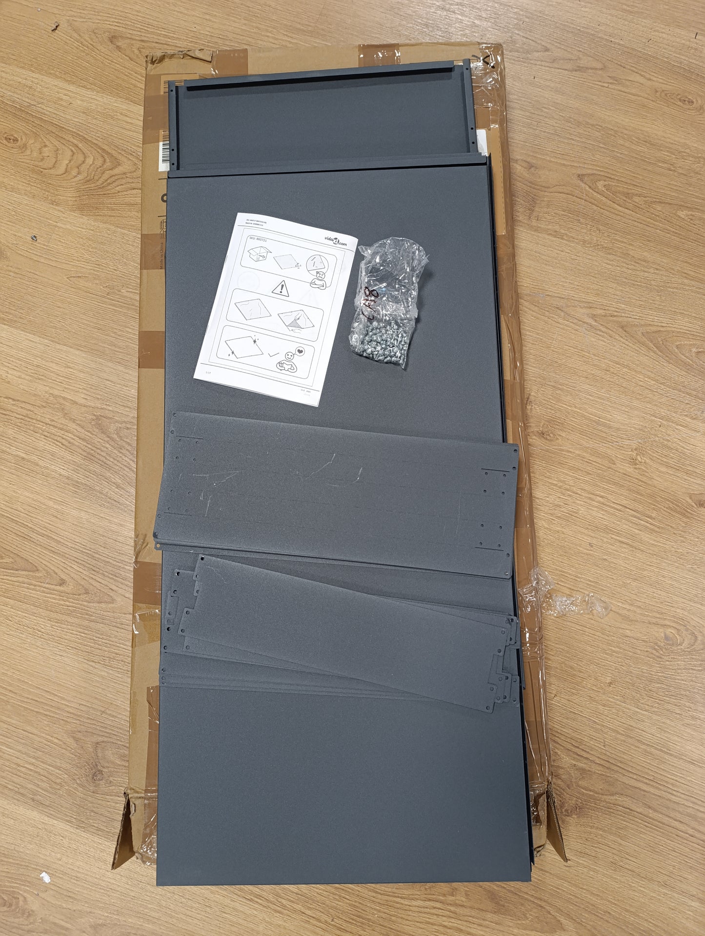 244872 - VIDAXL Vazo Antraciti 120x40x80 cm Çelik i petëzuar në të ftohtë
