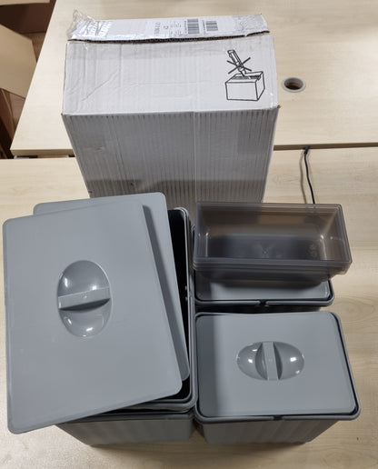 135218 - 906 Kova për Shporta Bazë, e çelur, 90cm, sirtar i ndarë me 4 kova, H.25, Nën lavaman