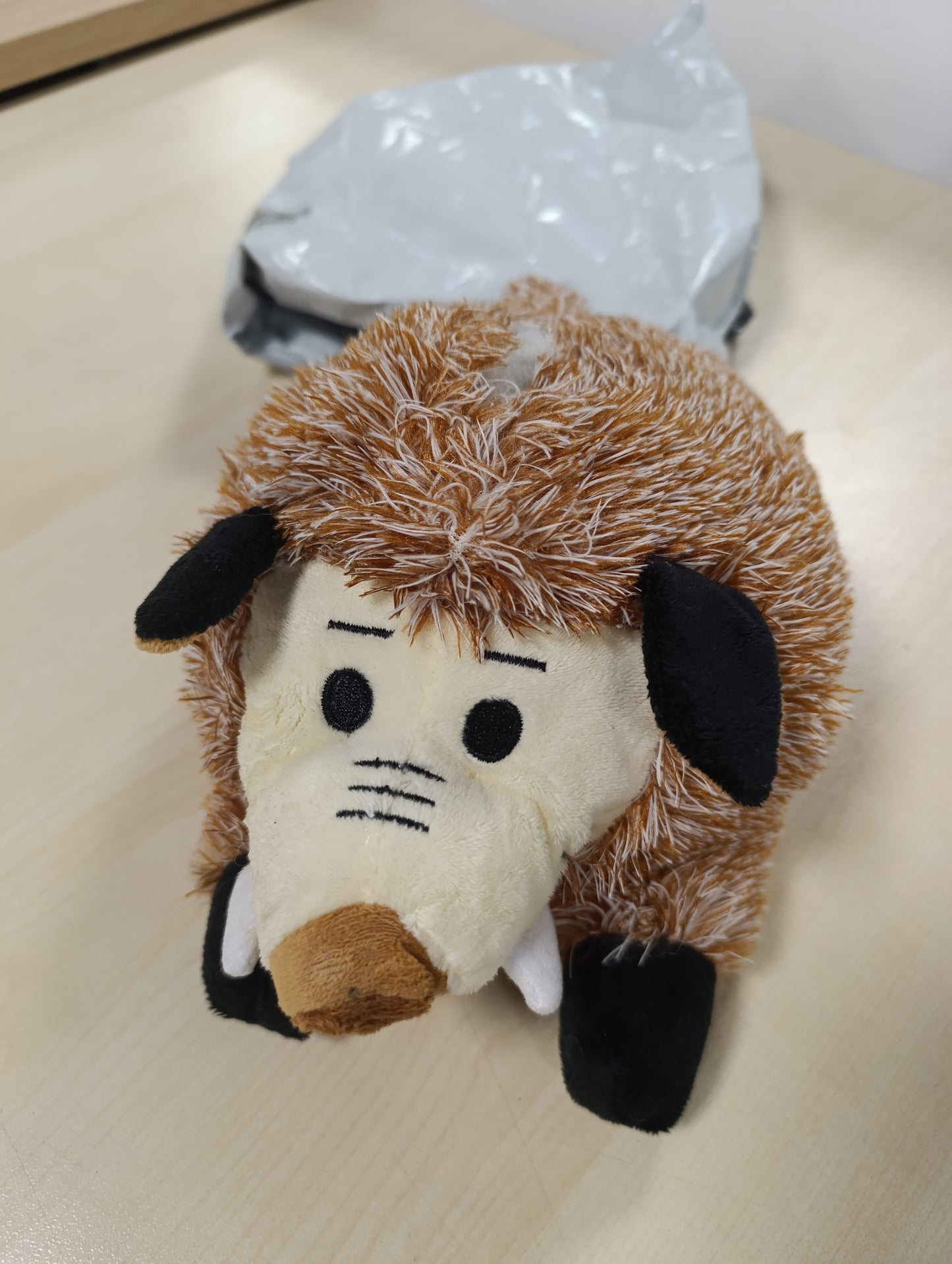 257916 - DERRI I EGËR KERBL, 25 x 15 x 10 cm, për qen, me kërcitje, i bërë nga pelushi i butë