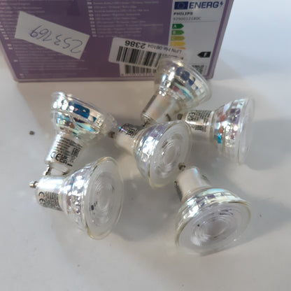 253169 - Philips Pako me 6 llamba LED GU10, 35W, e bardhë e ftohtë, pa errësim