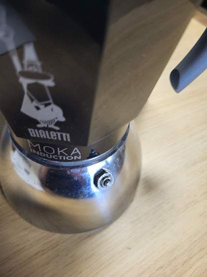 245419 - BIALETTI Tenxhere Moka me Induksion, 6 gota Espresso (280 ml), e zezë