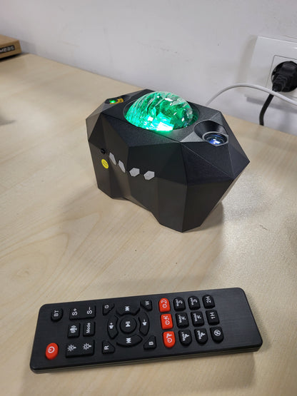 255965 - Bawoo. Projektor LED me Qiell me Yje, Projektor Aurora, Llambë Nate me Telekomandë/Bluetooth/Lexues Muzike/Kohëmatës
