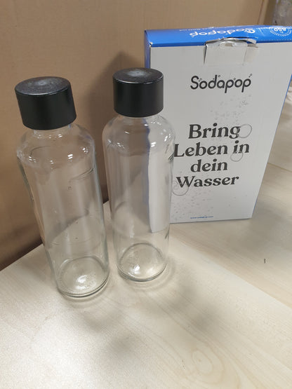 222405 - SET SHISHESH QELQI | Sodapop Logan, Shishe zëvendësuese për makinat e ujit të gazuar Logan, 2 x 850 ml