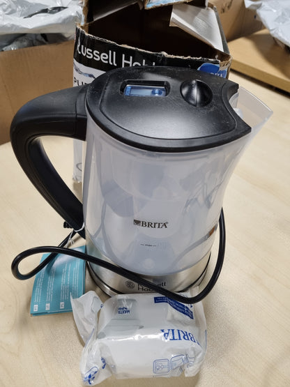 162486 - RUSSELL HOBBS Çajniku Purity 22850-70, me Filtër për Reduktimin e Gurëve të Gëlqerorë, Element Ngrohës, Kabllor, 2200V, Kapaciteti 1L, Gri