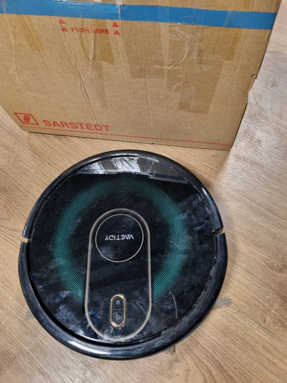98011 - VACTIDY T8 Fshesë Robotike me Korrent dhe Mop, Thithje e Fortë 3500Pa, Nxitim Automatik i Qilimit, Lidhje me Siri/APP/Alexa/WiFi, Madhësi 7.35cm, Vetë-Karikohet, efektiv në Dysheme të Forta dhe Qilima