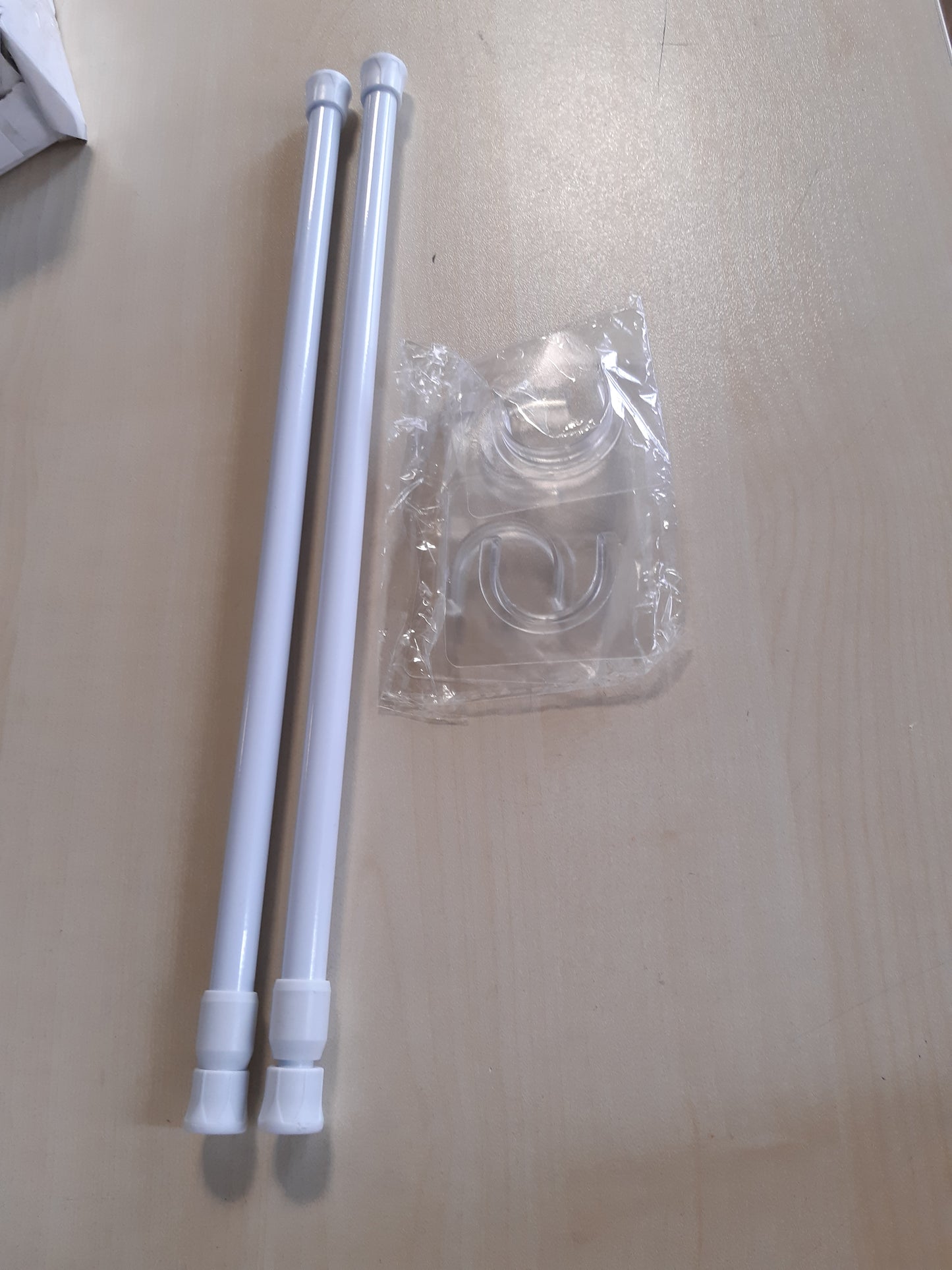 254340 - FLINTRONIC Shufër Perde pa Shpim 2 copë Teleskopik 40-70 cm Ø13 mm