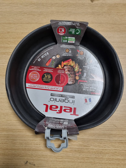 200008 - TEFAL Ingenio Poaçelë jo-ngjitëse 24 cm, për Induksion, me Tregues fillimi gatimi, I stivueshëm, I pajtueshëm me lavastovilje, Prodhuar në Francë, Modeli Eco Resist L3970403