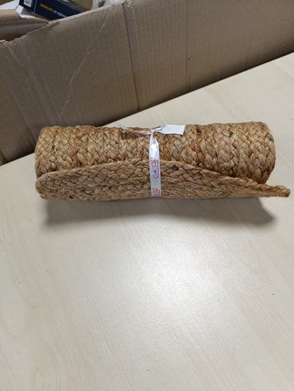 187606 - SHIRIT TAVOLINE prej Jute Natyrale, endur me Dorë, Rustik Bohem 33cm x 91cm, për Dasma, Festa Fshatare, Darka dhe Kuzhinë