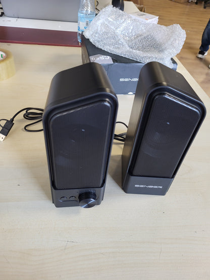 268870 - SENZER CS20: Altoparlant për PC, soundbar për lojëra, Bluetooth, LED, fuqi USB, pa jack 3.5 mm.