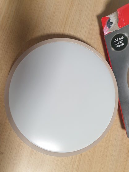 223002 - BRILONER - Llambë tavani LED me dritë indirekte, 15W, 1500lm, 28x4.2 cm, ngjyrë bezhë