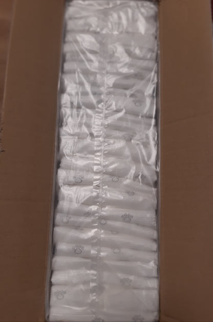 196214 - AMAZON BASICS Pelena për Qen Meshkuj, e Disponueshme, Madhësia e Mesme, Pako prej 50, të Bardha