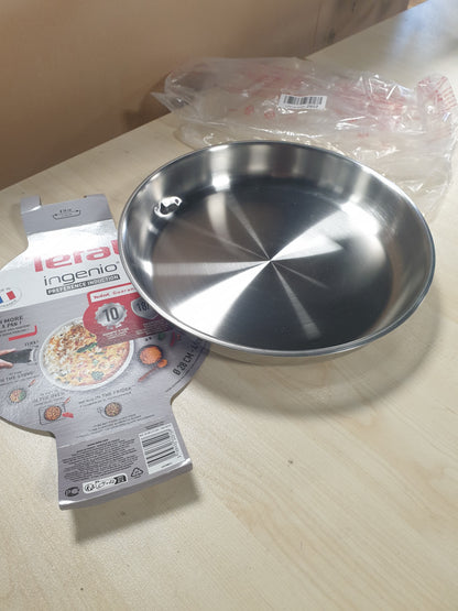 221245 - TEFAL Tigan Ingenio Preference 28 cm, çelik inox, i pajtueshëm me induksion, shumëfunksional, që kursen hapësirë L9720602