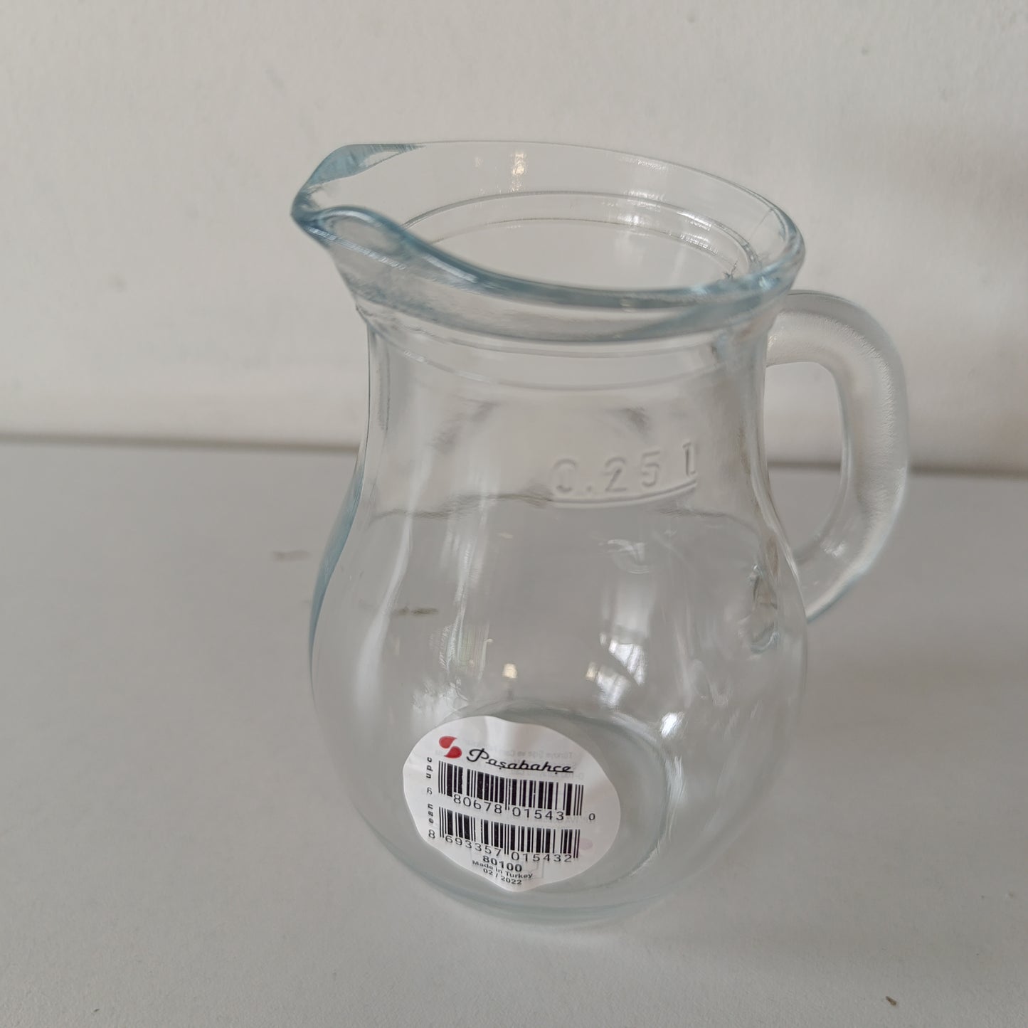 195346 - PASABAHCE Bistro, Krug Transparent, 0.25L, Dimenzionet 8 x 8 x 12.2cm