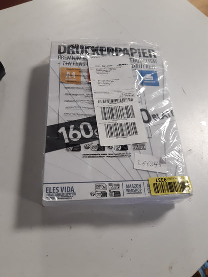 266849 - Letër Printeri A4, 160g e Bardhë - 250 Fletë - LETËR PREMIUM, e Bardhë e Pastër - DIN A4 (21 x 29.7 cm) - Letër Vizatimi e Trashë, e Pashtypur për Universitet, Fotografitë, Prezantime, Zanate, Letër Aplikimi me Cilësi të Lartë