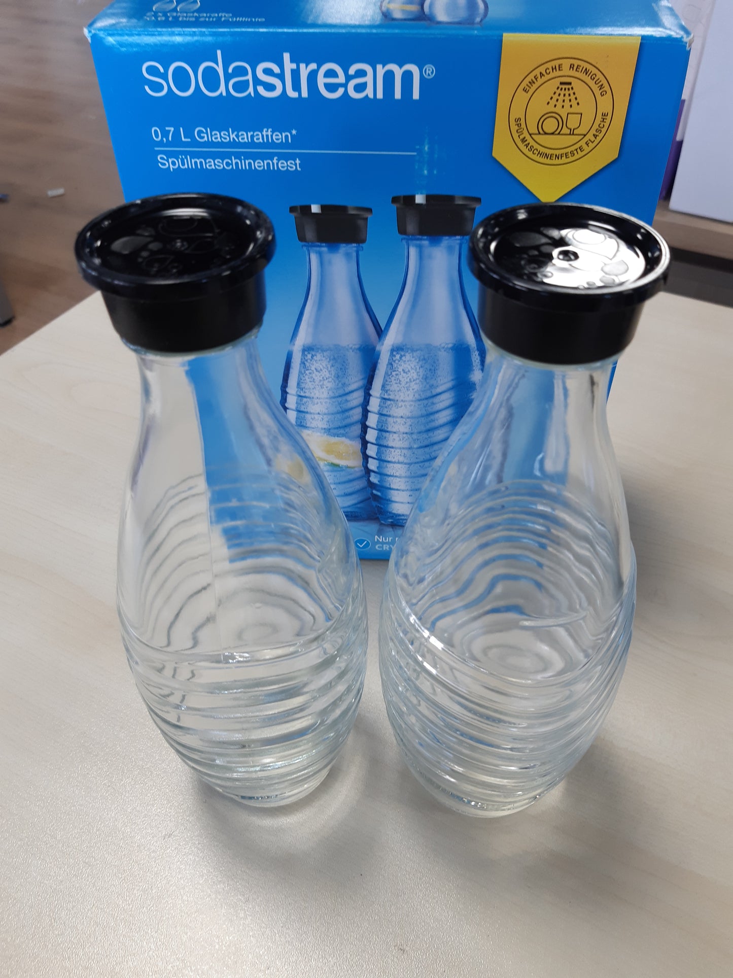 228981 - SODASTREAM Karafë qelqi transparente, Kapacitet 2 x 0.615 L