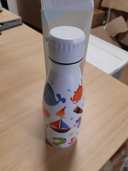 237177 - HONEYHOLLY Shishe uji prej çeliku inox, termos 350 ml, pa BPA, e papërshkueshme nga rrjedhjet, e izoluar me vakum, shishe e izoluar me mure të dyfishta