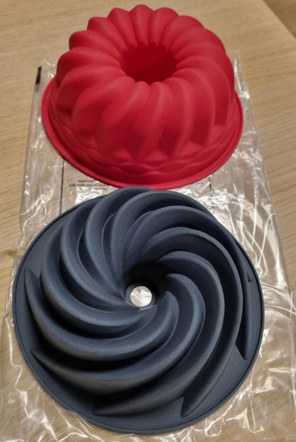 224738 - Forma Silikoni për Tortë Mini Bundt, 2 copë, 15 cm, e rrumbullakët, për torta dhe kekë