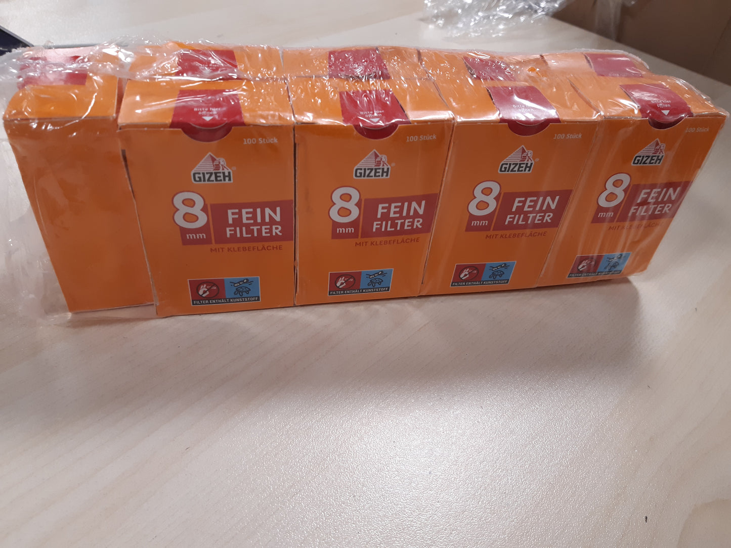 201173 - GIZEH - Filtra të Imët, 10 Pako, çdo Pako me 100 filtra