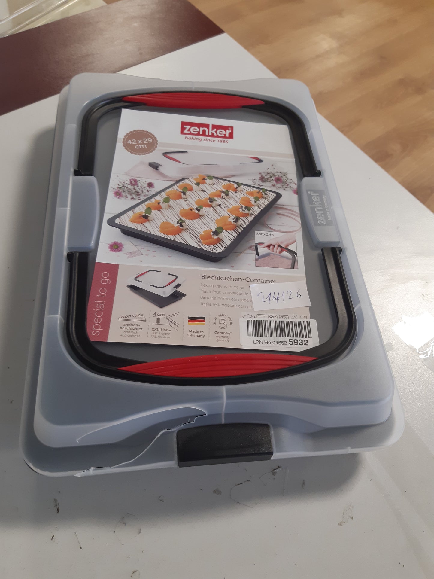 214126 - ZENKER Tepsi pjekjeje me kapak, çelik inox, 42 x 29 x 7.5 cm
